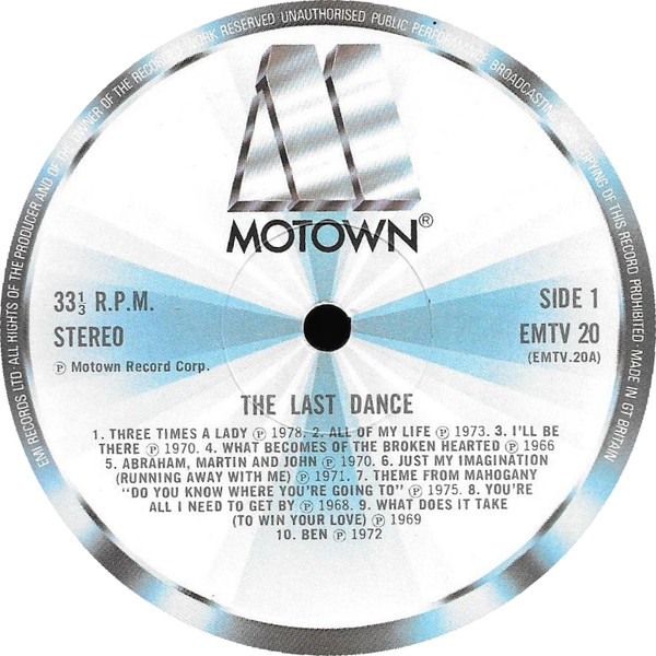 Various - The Last Dance | Motown (EMTV 20) - 3