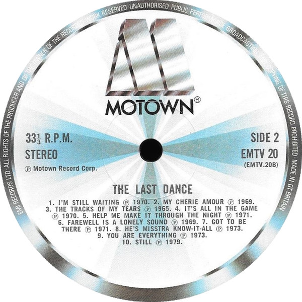 Various - The Last Dance | Motown (EMTV 20) - 4