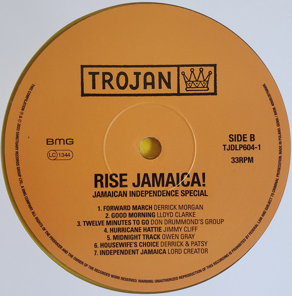 Various - Rise Jamaica! | Trojan Records (TJDLP604) - 2 Various - Rise Jamaica! | Trojan Records (TJDLP604) - 2