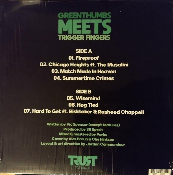 Vic Spencer X 38 Spesh - Greenthumbs Meets Trigger Fingers | TCF Music Group (TCF104-LP) - 4 Vic Spencer X 38 Spesh - Greenthumbs Meets Trigger Fingers | TCF Music Group (TCF104-LP) - 4