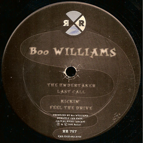 Boo Williams - The Undertaker | Relief Records (RR 757)