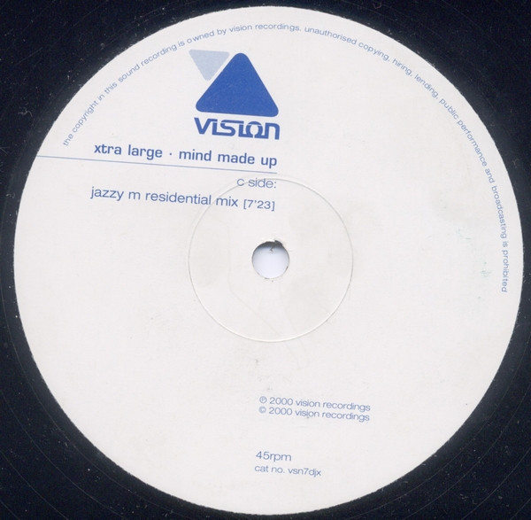 Xtra Large - Mind Made Up | Vision (VSN  7DJX) - 2