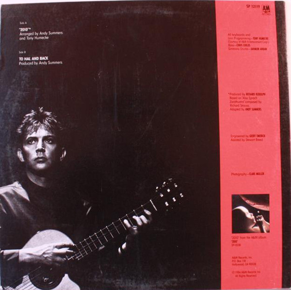 Andy Summers - 2010 / To Hal And Back | A&M Records (SP-12119) - 2