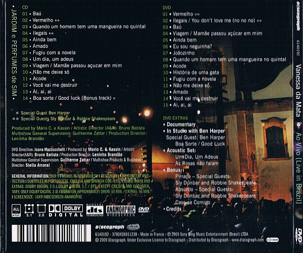 Vanessa Da Mata - Ao Vivo (Live In Brazil) | Discograph (6140192) - 3