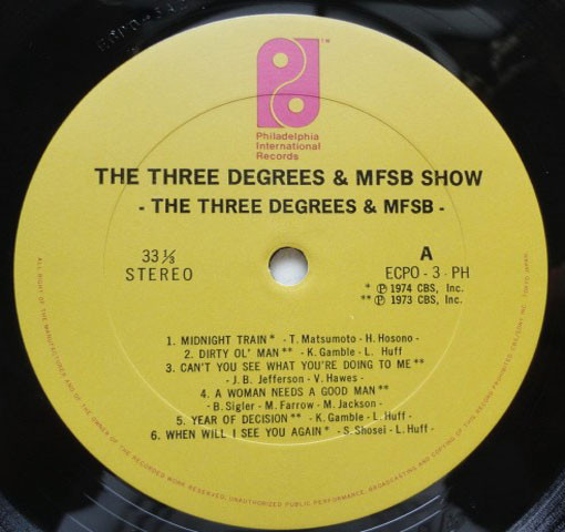 The Three Degrees & MFSB - The Three Degrees & MFSB Show | Philadelphia International Records (ECPO-3-PH) - 6 The Three Degrees & MFSB - The Three Degrees & MFSB Show | Philadelphia International Records (ECPO-3-PH) - 6