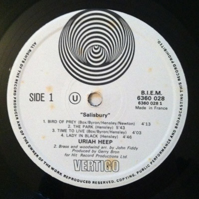 Uriah Heep - Salisbury | Vertigo (6360 028) - 4 Uriah Heep - Salisbury | Vertigo (6360 028) - 4