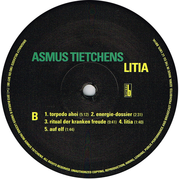 Asmus Tietchens - Litia | Bureau B (BB 144LP) - 3