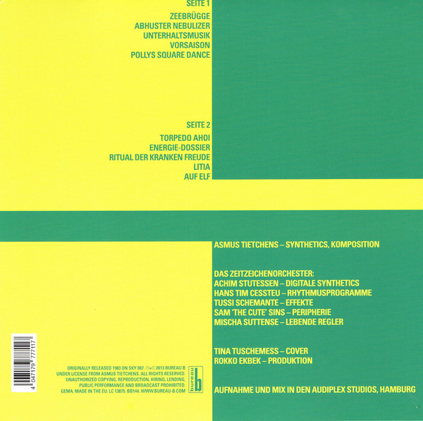 Asmus Tietchens - Litia | Bureau B (BB 144LP) - 2