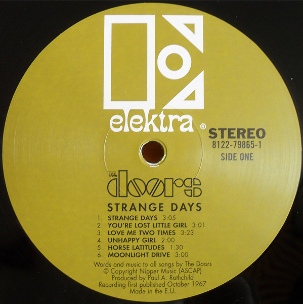 The Doors - Strange Days | Elektra (8122-79865-1) - 3 The Doors - Strange Days | Elektra (8122-79865-1) - 3