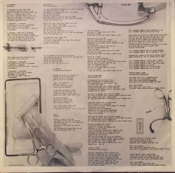 Rainbow - Difficult To Cure | Polydor (24 90 158) - 3