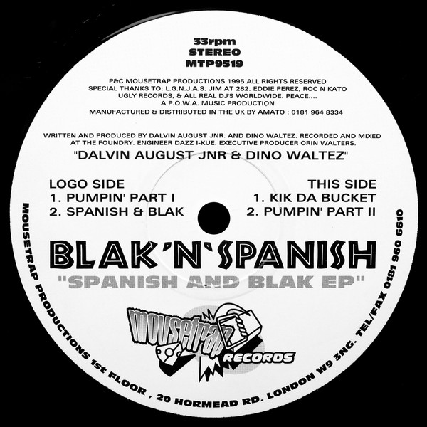 Blak 'N' Spanish - Spanish And Blak EP | Mousetrap Records (MTP9519)