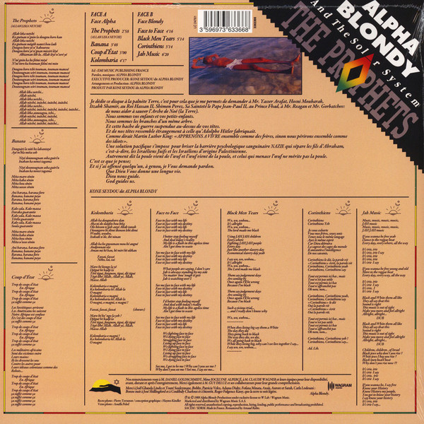 Alpha Blondy And The Solar System - The Prophets | Wagram Music (3363366) - 2