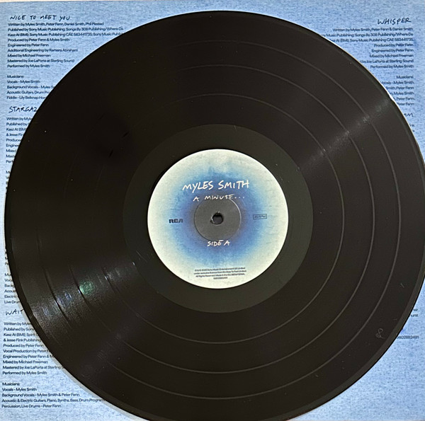Myles Smith - A Minute... | RCA (19802882491) - 3
