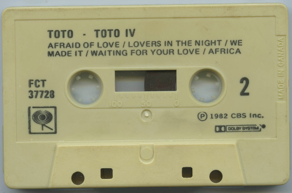 Toto - Toto IV [Cassette] | Columbia (FCT 37728) - 4