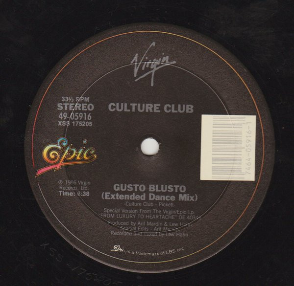 Culture Club - Gusto Blusto | Epic (49 05916)