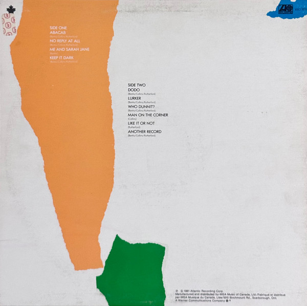 Genesis - Abacab | Atlantic (XSD 19313) - 2