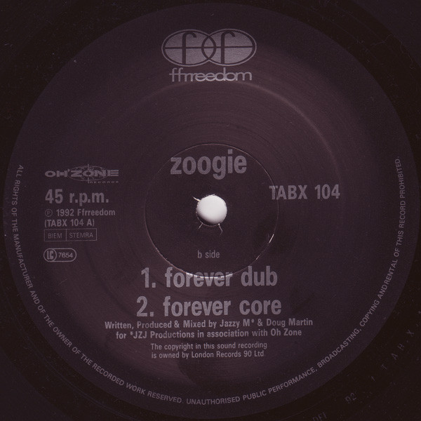Zoogie - Forever On (Three Mixes) | Ffrreedom (TABX 104) - 4