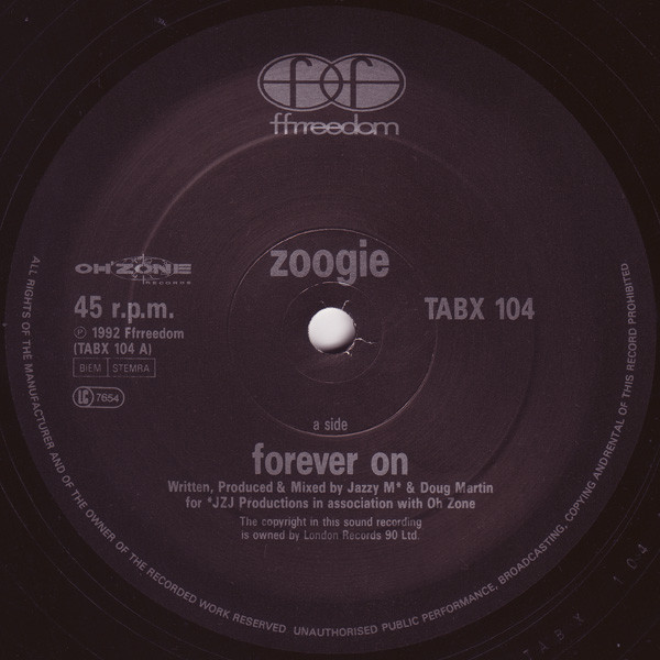 Zoogie - Forever On (Three Mixes) | Ffrreedom (TABX 104) - 3