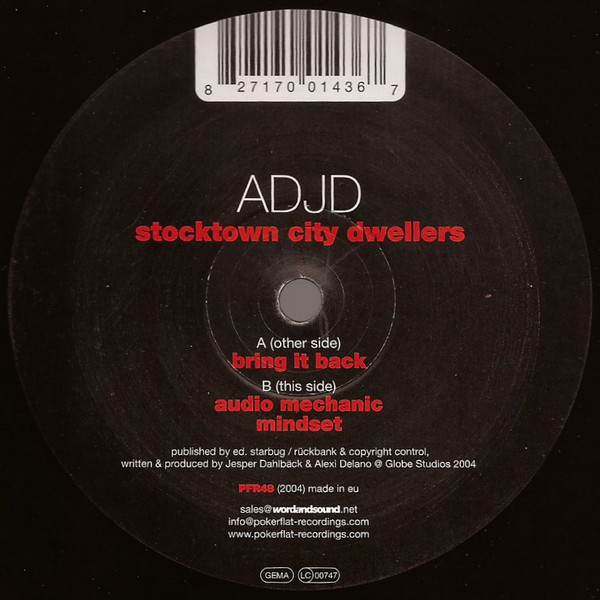 ADJD - Stocktown City Dwellers | Poker Flat Recordings (PFR48)