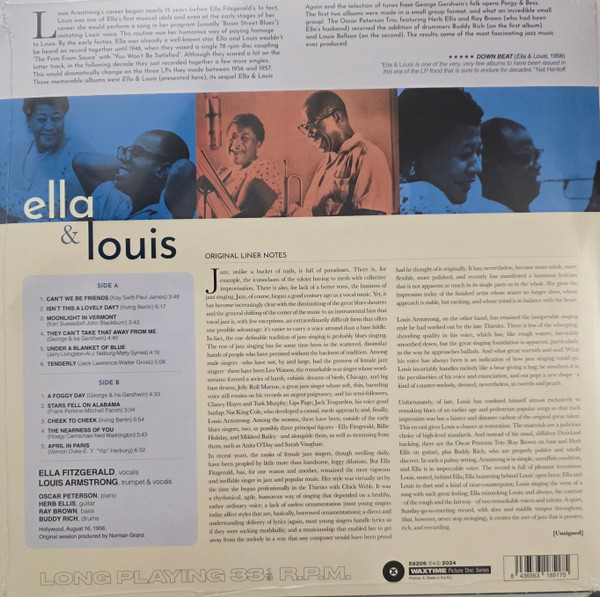 Ella Fitzgerald , Louis Armstrong - Ella & Louis | WaxTime (59206) - 2