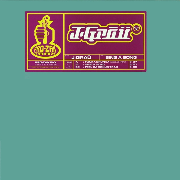 Jordi Grau - Sing A Song | Pro-Zak Trax (19903)