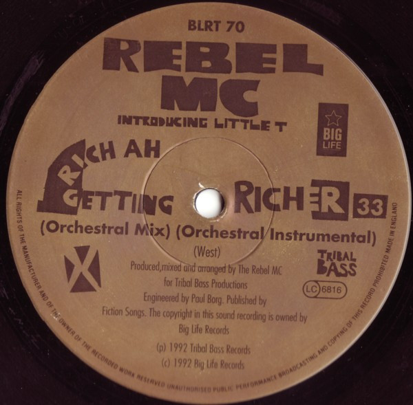 Rebel MC Introducing Little T - Rich Ah Getting Richer | Big Life (BLRT 70) - 2 Rebel MC Introducing Little T - Rich Ah Getting Richer | Big Life (BLRT 70) - 2
