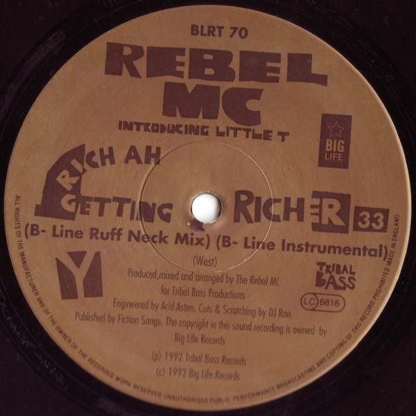 Rebel MC Introducing Little T - Rich Ah Getting Richer | Big Life (BLRT 70) - 3 Rebel MC Introducing Little T - Rich Ah Getting Richer | Big Life (BLRT 70) - 3