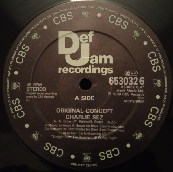 Original Concept - Charlie Sez | Def Jam Recordings (653032 6)