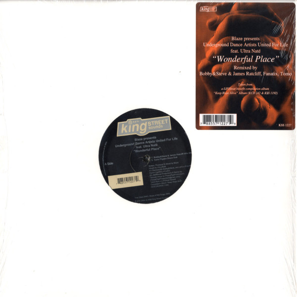 Blaze Presents Underground Dance Artists United For Life Feat. Ultra Naté - Wonderful Place | BPM King Street Sounds (KSS 1227) - main