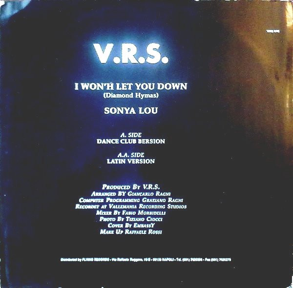 Sonya Lou - I Won't Let You Down | Vrs (VRS 015) - 2