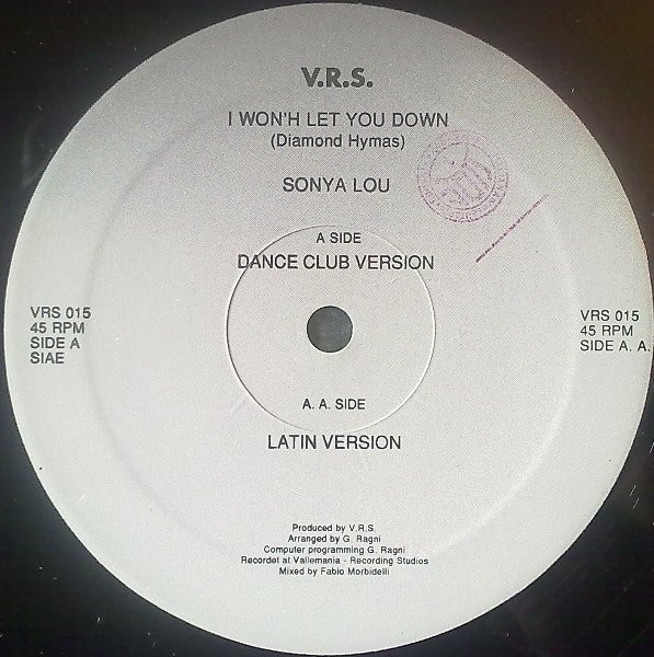 Sonya Lou - I Won't Let You Down | Vrs (VRS 015) - 3