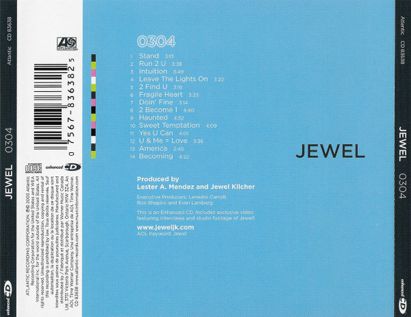 Jewel - 0304 | Atlantic (CD 83638) - 2