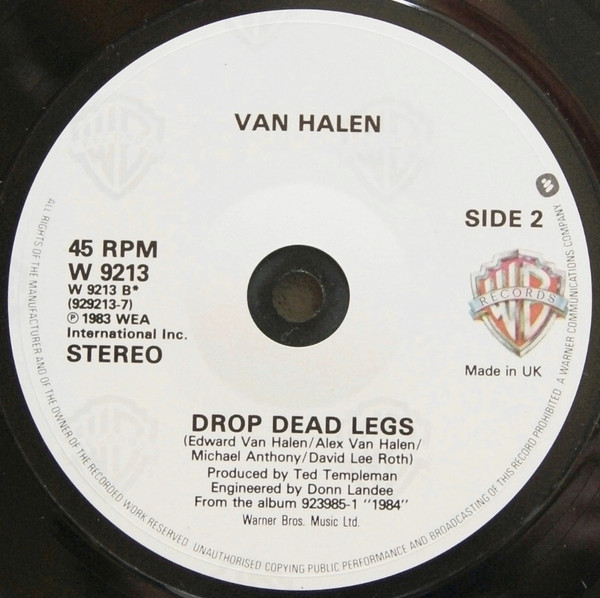 Van Halen - I'll Wait | Warner Bros. Records (W 9213) - 4