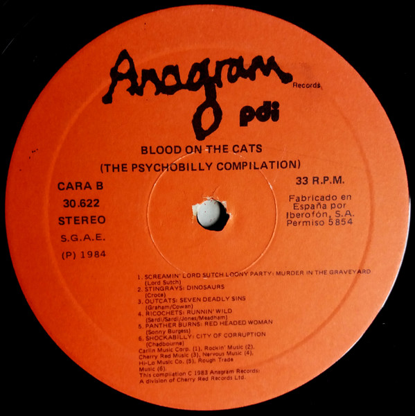 Various - Blood On The Cats | Anagram Records (E-30622) - 4