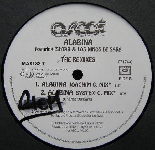 Alabina Featuring Ishtar Alabina & Los Ninos De Sara - Alabina (The Remixes) | Ascot Music (27174-6) - 4