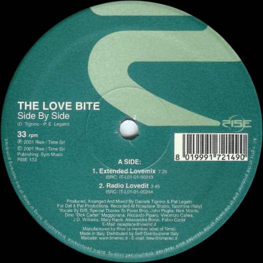 The Love Bite - Side By Side | Rise (RISE 133) - 2