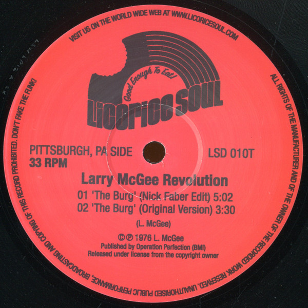 Larry McGee Revolution - The Burg | Licorice Soul Records (LSD 010T)