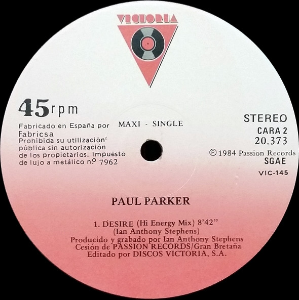 Paul Parker - Desire | Victoria (B-20.373) - 4