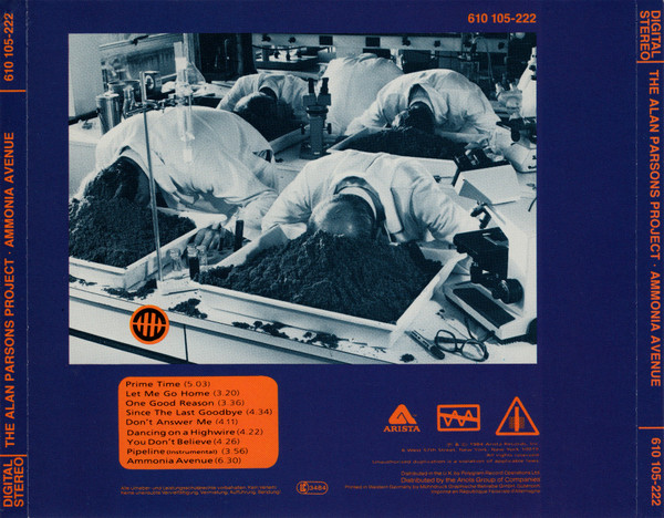 The Alan Parsons Project - Ammonia Avenue | Arista (610 105-222) - 2