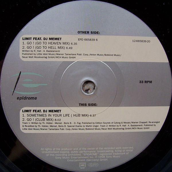 Limit Feat. Mehmet Sönmez - Go! | Epidrome (EPD 665839 6)