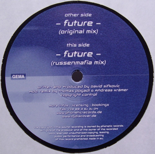 DJ Discover - Future | Phonetic Records (PHO004) - 2