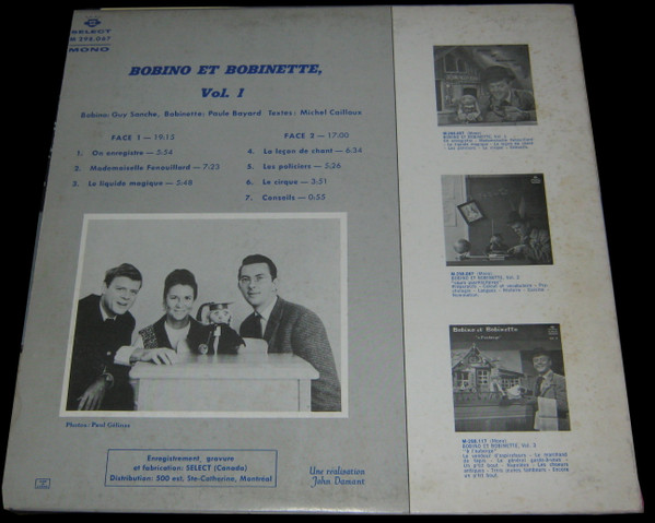 Bobino Et Bobinette - Vol. 1 [Vinyl] | Select (M 298.067) - 2