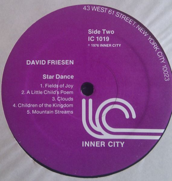 David Friesen - Star Dance | Inner City Records (IC 1019) - 2