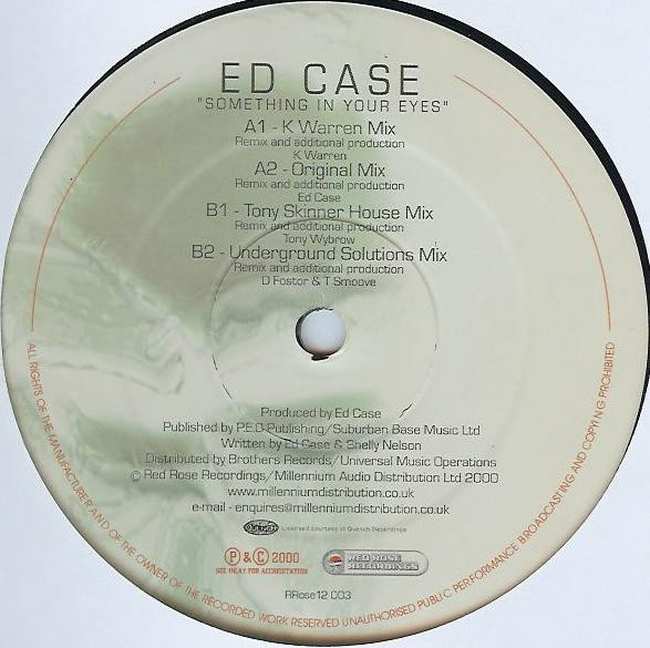 Ed Case - Something In Your Eyes | Red Rose Recordings (RRose 12 003) Ed Case - Something In Your Eyes | Red Rose Recordings (RRose 12 003)