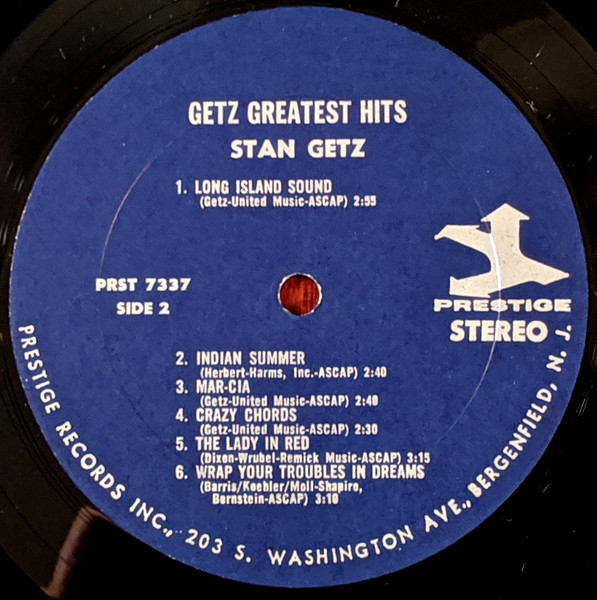Stan Getz - Greatest Hits | Prestige (PR 7337) - 4