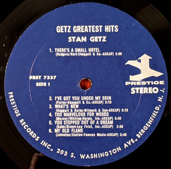 Stan Getz - Greatest Hits | Prestige (PR 7337) - 3