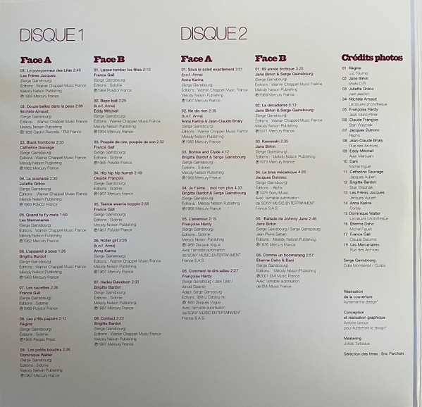 Various - Les Interprètes De Serge Gainsbourg | Universal Music Strategic Marketing (2761527) - 2