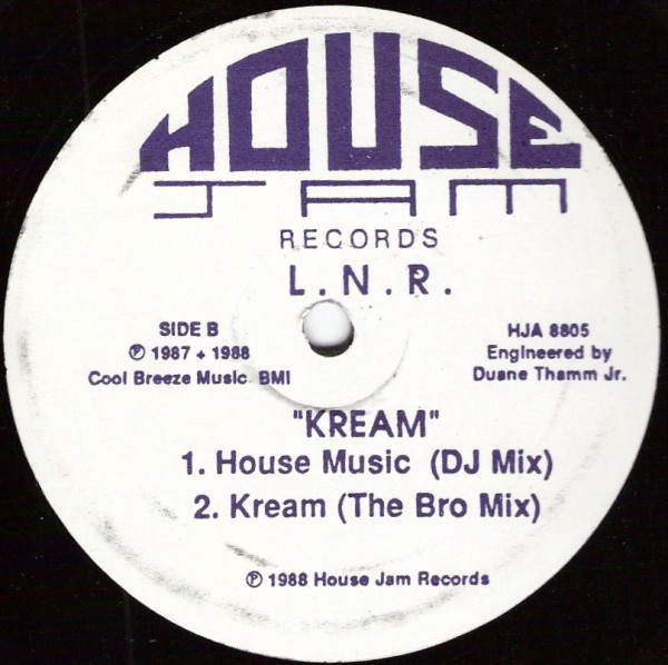 LNR - Kream | House Jam Records (HJA 8805) - 2
