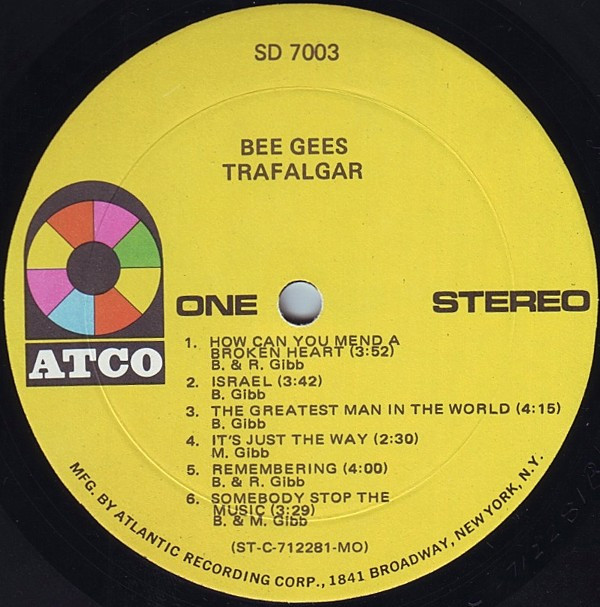 Bee Gees - Trafalgar | Atco Records (SD 7003) Bee Gees - Trafalgar | Atco Records (SD 7003)