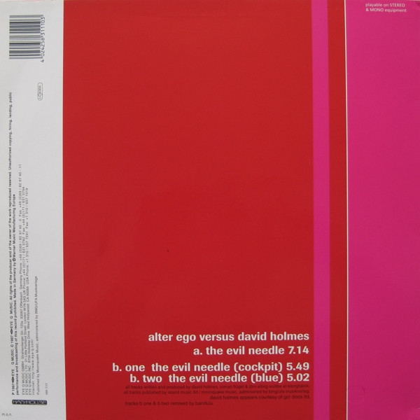 Alter Ego Versus David Holmes - The Evil Needle | Harthouse (HH 111) - 2 Alter Ego Versus David Holmes - The Evil Needle | Harthouse (HH 111) - 2